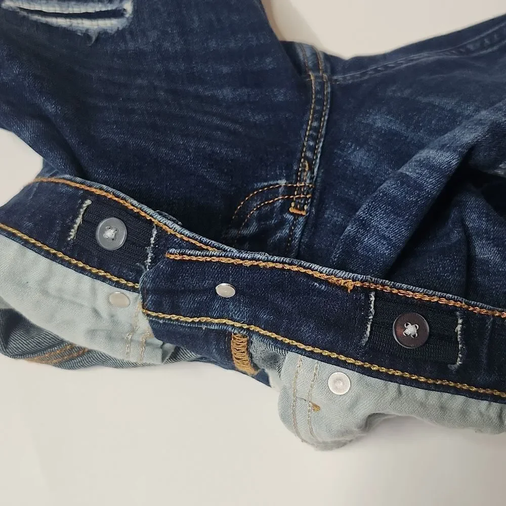 Abercrombie kids dark wash denim shorts